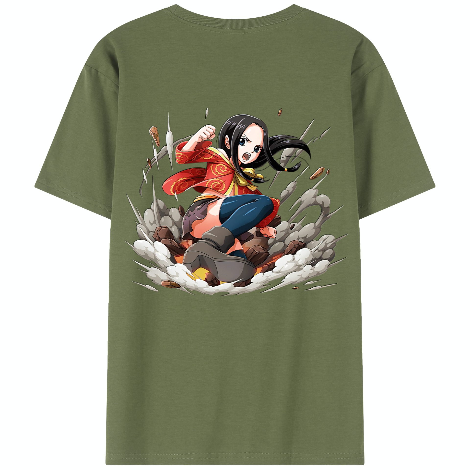 ワンピース ボア・ハンコック ONE PIECE Boa·Hancock 綿100％半袖Tシャツ（背面プリント）